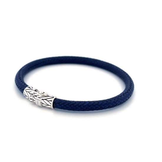 Buddha to Buddha 149BU Armband Ellen Leer Navy MAAT 17 - 52488