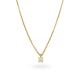 24Kae Ketting met parel zilver verguld 12401Y MAAT 40+5,5cm - 48608
