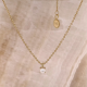 24Kae Ketting met parel zilver verguld 12401Y MAAT 40+5,5cm - 48608