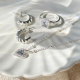 24Kae Ketting met hart zilver gerhodineerd 32406S MAAT 50+5,5cm - 48610