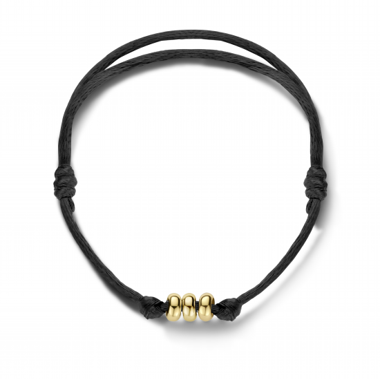 Blush Armband 2182YGO Geelgoud met Zijdekoord - 48720