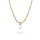 24Kae Ketting met hanger zilver verguld 32422Y MAAT 50cm - 48613