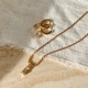 24Kae Ketting met hanger zilver verguld 32422Y MAAT 50cm - 48613