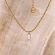 24Kae Ketting met hanger zilver verguld 32422Y MAAT 50cm - 48613