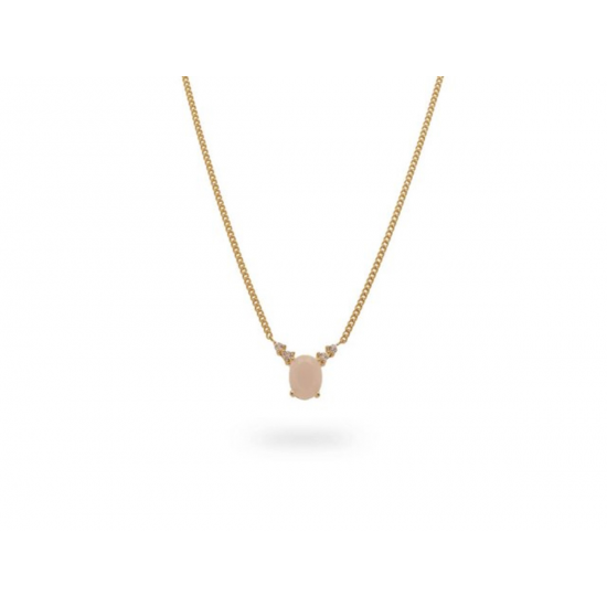 24Kae Ketting met hanger zilver verguld 32426Y MAAT 40+5,5cm - 48616