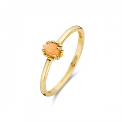 Blush Ring 1225YCO - 14k Geelgoud met oranje MAAT 16.5 - 51725