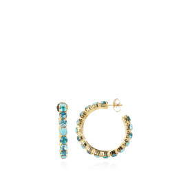 lOTT Gioielli Turquoise oorbellen strass Julliette creool CESW593-G37812 - 52525