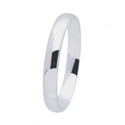 Silver Lining Zilveren bangle solid 10mm ovaal 60mm - 52622