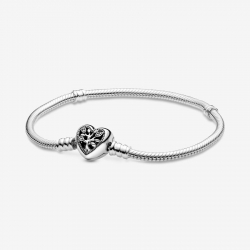 Pandora Moments Stamboom Snake Chain Armband met Hartsluiting MAAT 20 - 52762