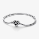 Pandora Moments Sprankelende Snake Chain Armband met Hartsluiting maat 20 - 52783