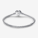 Pandora Moments Sprankelende Snake Chain Armband met Hartsluiting maat 20 - 52783