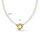 14krt collier parel 41 cm met groot springslot - 52986