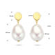 14 krt oorhangers barok parel - 52988
