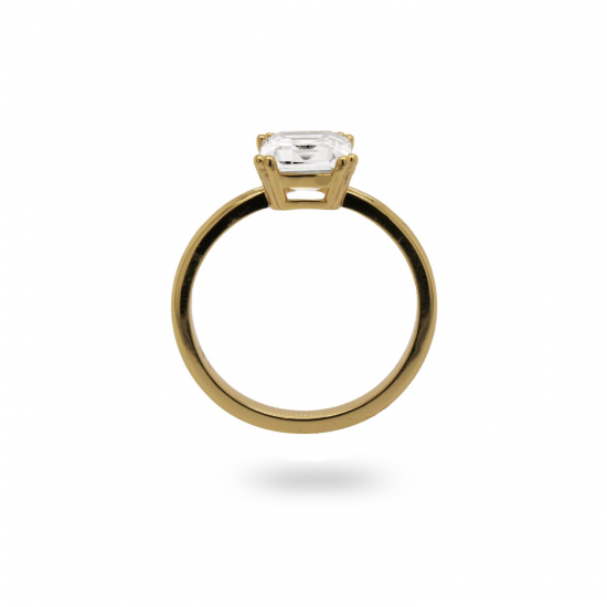 24Kae Inge Ring met stenen zilver verguld 12409Y MAAT 17 - 48583