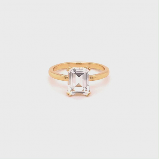 24Kae Inge Ring met stenen zilver verguld 12409Y MAAT 17 - 48583