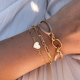 24Kae Loua armband zilver verguld 22413Y MAAT 18cm - 48601