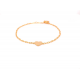 24Kae Loua armband zilver verguld 22413Y MAAT 18cm - 48601