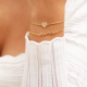 24Kae Loua armband zilver verguld 22413Y MAAT 18cm - 48601