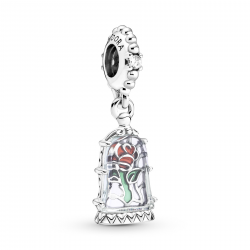 Pandora Disney Belle en het Beest Betoverde Roos Hangende Bedel - 53127
