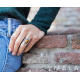 Ymala handmade Zilver Ring Tijgeroog MAAT 18,5 - 48847