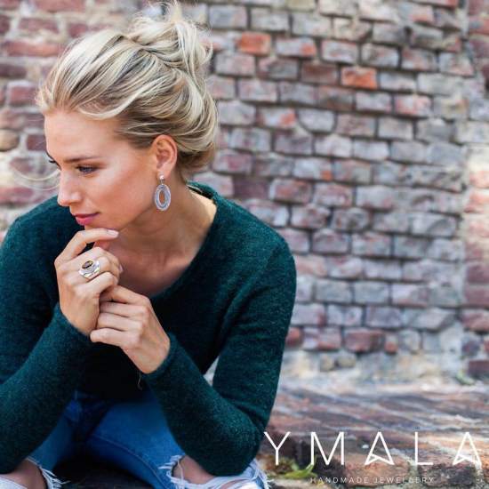 Ymala handmade Zilver Ring Tijgeroog MAAT 18,5 - 48847