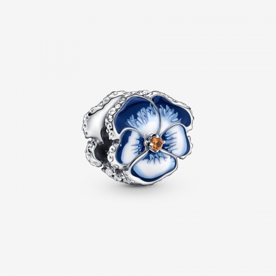 Pandora Blauw Viooltje Bedel - 53328