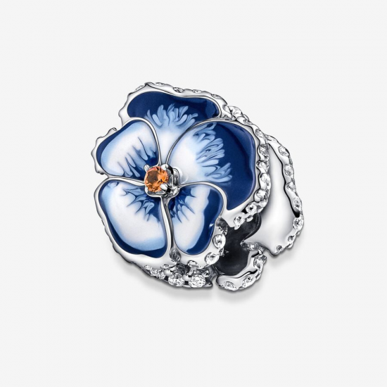 Pandora Blauw Viooltje Bedel - 53328