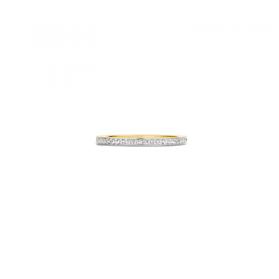 Blush Ring  Geel en Witgoud met zirkonia 1067BZI MAAT 18 - 48901