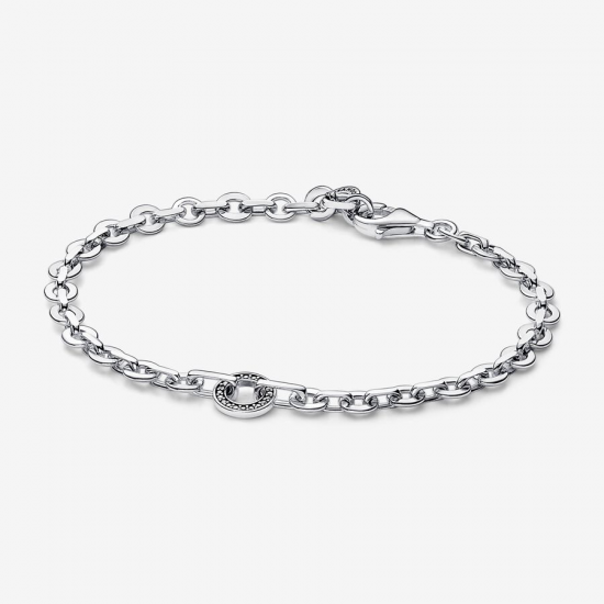 Pandora schakel Armband met zirkonia 592777C01-18 18cm - 53422