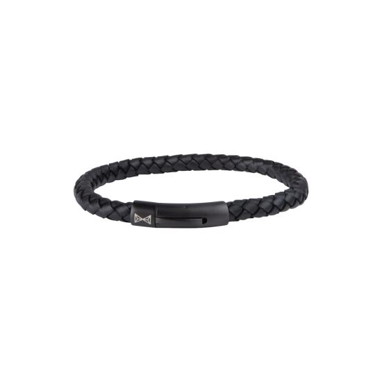 AZE JEWELS IRON SINGLE STRING BLACK-ON-BLACK MAAT 21cm - 48957