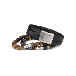 AZE JEWELS Armband BLACK MAAT 21cm - 48953