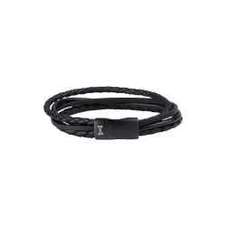 AZE JEWELS Armband IRON FOUR STRING BLACK MAAT 21cm - 48956