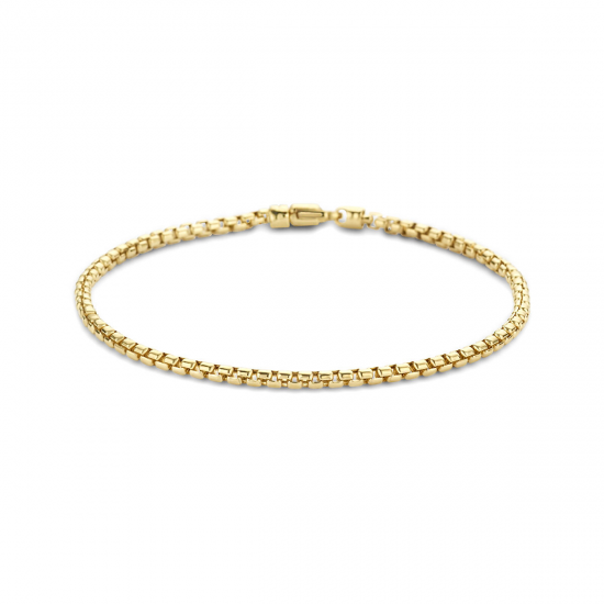 14krt geelgouden armband venetiaans 2.5 mm 19cm 4028167 - 53478