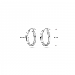 zilveren oorringen gedraaid 2,0 mm - 53483