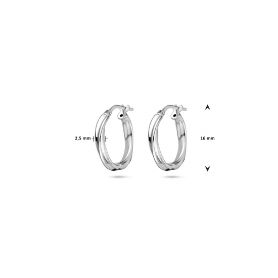 zilveren oorringen gedraaid 2,0 mm - 53483