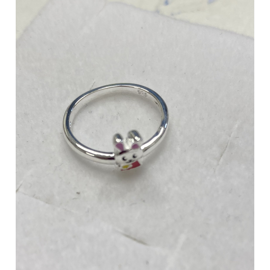 Bellini zilveren kinder Ring Konijn MAAT 14,5 - 49081