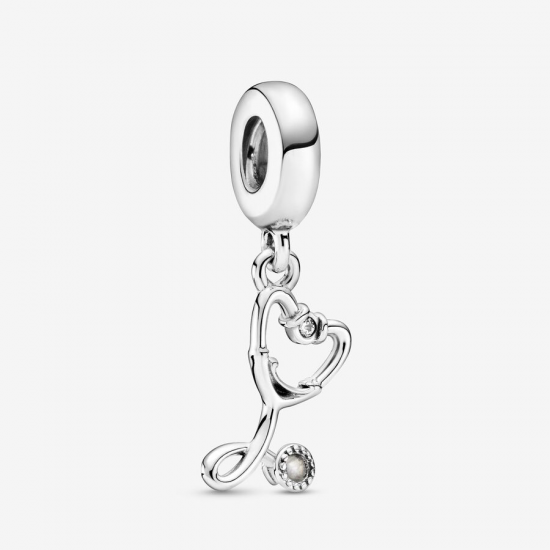 PANDORA Stethoscoop Hart Hangende bedel - 53266