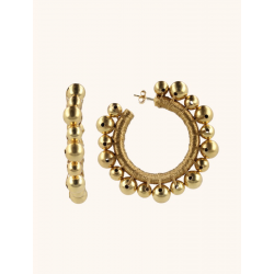 LOTT. Gioielli GOLD COLORED EARRINGS DOOR BALL CREOLE L - 53476