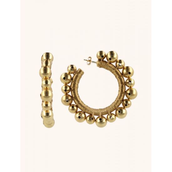 LOTT. Gioielli GOLD COLORED EARRINGS DOOR BALL CREOLE L - 53476