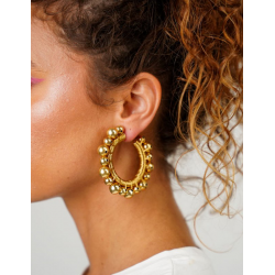 LOTT. Gioielli GOLD COLORED EARRINGS DOOR BALL CREOLE L - 53476