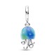 PANDORA 792704C01 Jellyfish sterling silver dangle with zirconia and colour changing enamel - 53533