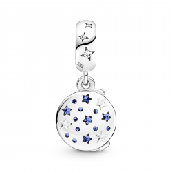 Pandora Kerstman Op De Maan Dubbele Hangende Bedel 769648C01 - 53535