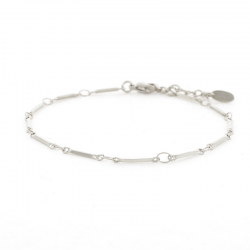 Kalli Kalli Edelstaal armband Balkjes  MAAT 18+2 cm - 49168