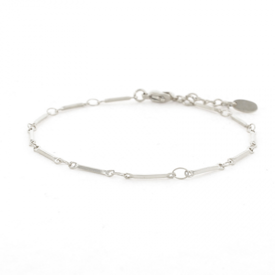 Kalli Kalli Edelstaal armband Balkjes  MAAT 18+2 cm - 49168