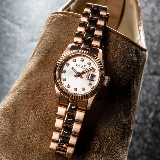 VNDX Amsterdam horloge Dare Devil XS Rose Gold - 49349