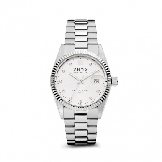 VNDX Amsterdam horloge Dare Devil M Steel Silver 36mm - 49350