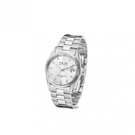 VNDX Amsterdam horloge Dare Devil M Steel Silver 36mm - 49350