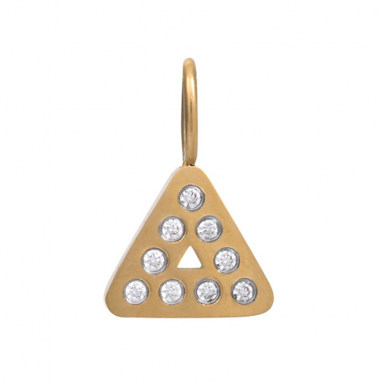 iXXXi  Charm Design Triangle Goudkleur 0,9cm - 49330