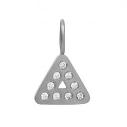 iXXXi  Charm Design Triangle Zilverkleur 0,9cm - 49331