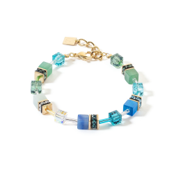 Coeur de Lion GeoCUBE® Iconic Precious bracelet green-turquoise - 53721